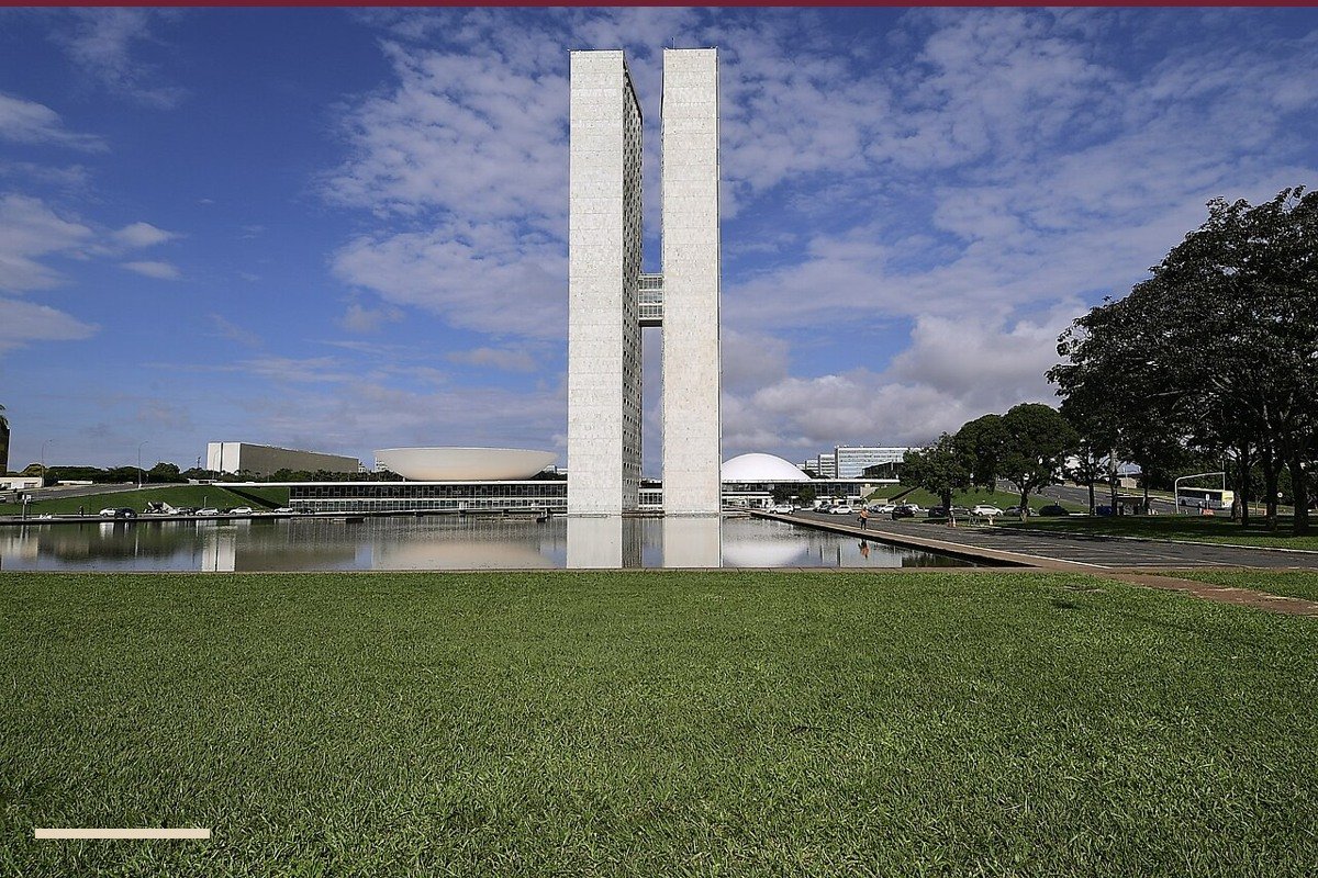 Fachada do Congresso Nacional em Brasília, fotografia de arquivo de janeiro de 2024.