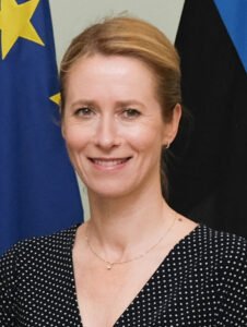 Kaja Kallas em 19 de julho de 2024; retrato de arquivo, sem relação documental com o anúncio das sanções.