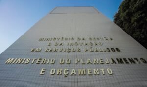 Fachada do Ministério do Planejamento e Orçamento em Brasília, em fotografia de arquivo de 15 de abril de 2024.
