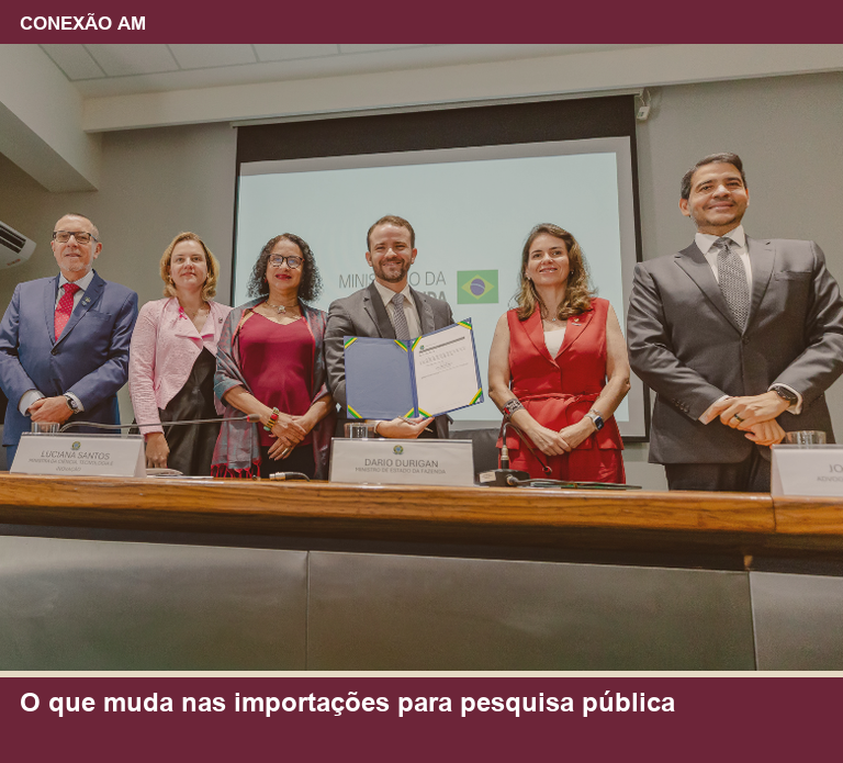 Autoridades no anúncio sobre importações para pesquisa pública, em 21 de outubro de 2026.
