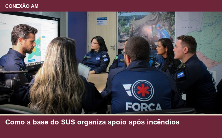Equipe da Força Nacional do SUS na base em Manaus, em fotografia divulgada em 20 de outubro de 2026.